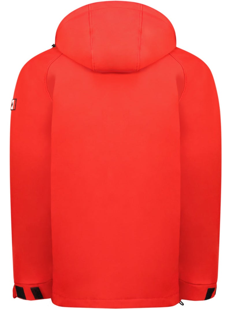 Veste softshell à capuche réglable takiteak – canadian peak Rouge - Kiabi