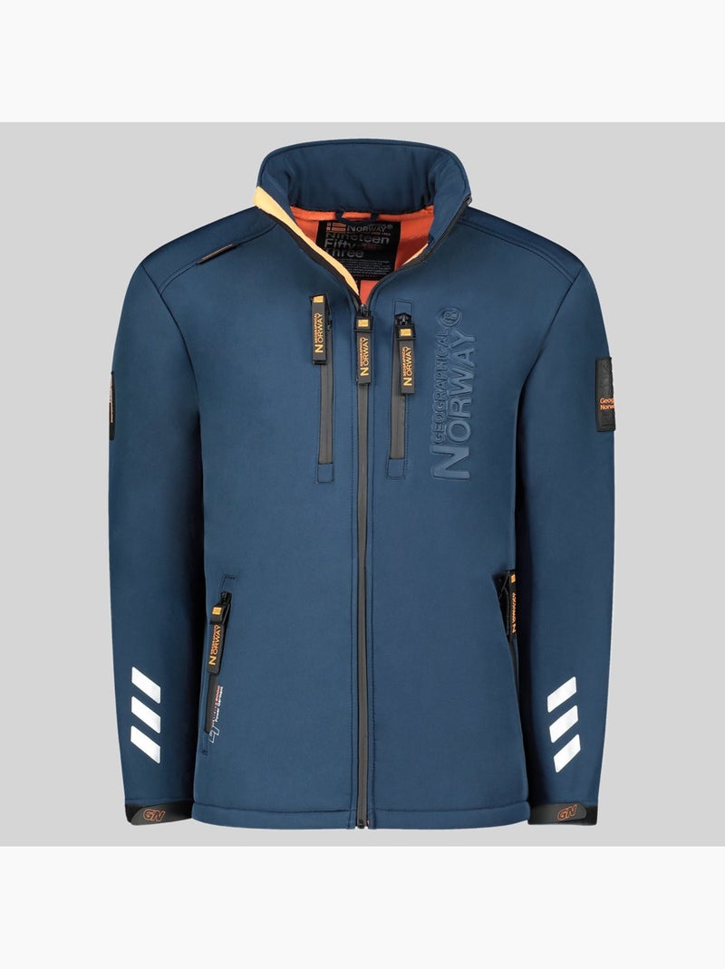 Veste softshell à capuche richywood – geographical norway Bleu marine - Kiabi