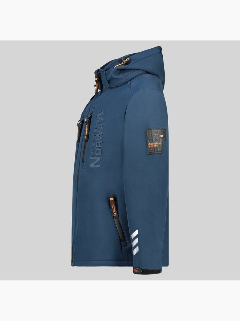 Veste softshell à capuche richywood – geographical norway Bleu marine - Kiabi
