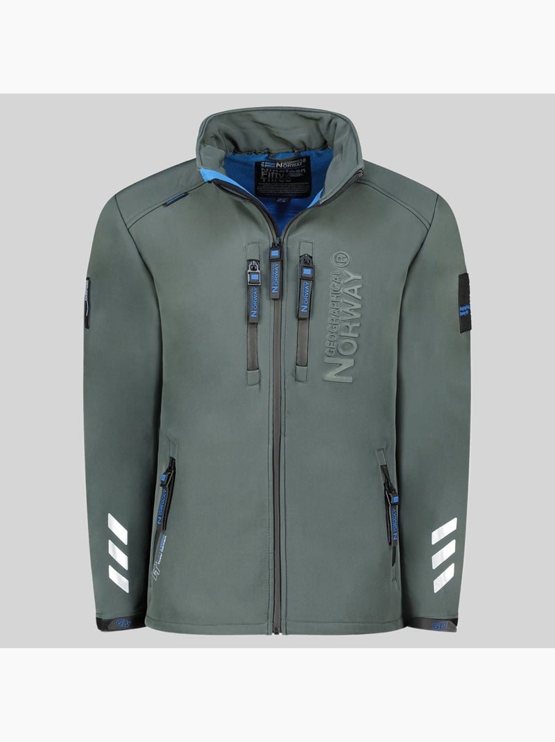 Veste softshell à capuche richywood – geographical norway Gris foncé - Kiabi