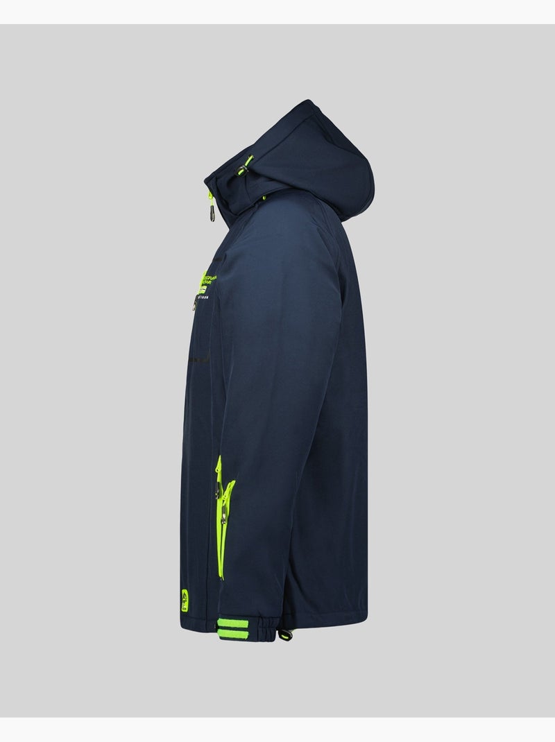 Veste softshell à capuche riziere – geographical norway Bleu marine - Kiabi