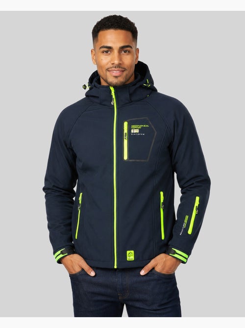Veste softshell à capuche riziere – geographical norway - Kiabi