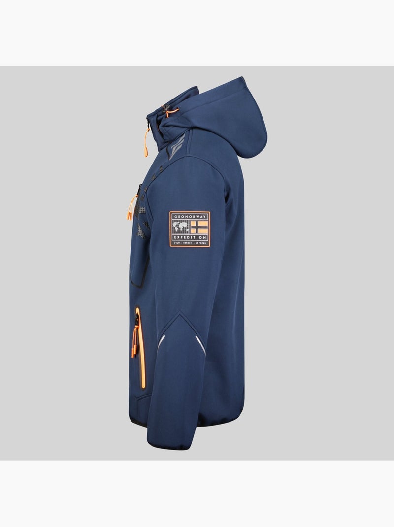 Veste softshell à capuche robin – geographical norway Bleu marine - Kiabi