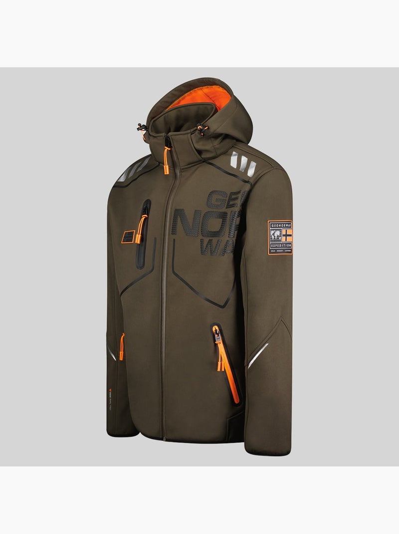 Veste softshell à capuche robin – geographical norway Kaki - Kiabi