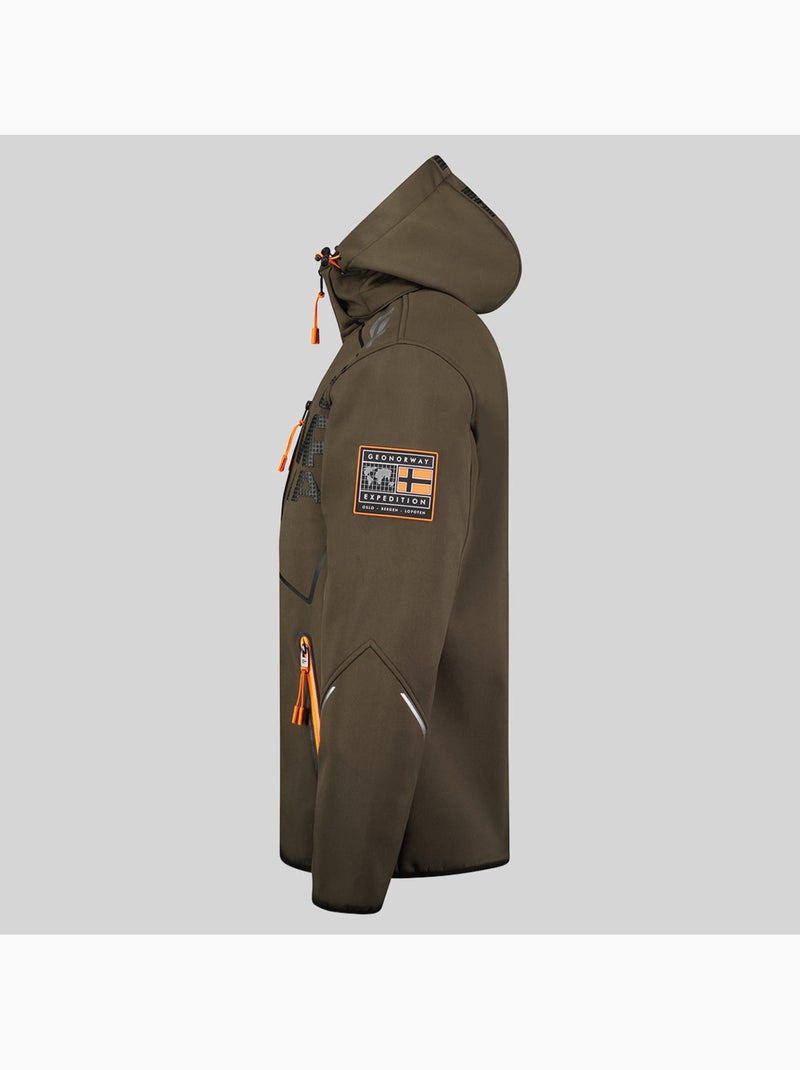 Veste softshell à capuche robin – geographical norway Kaki - Kiabi