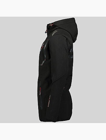 Veste softshell à capuche royaute dark – geographical norway