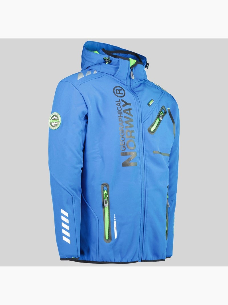 Veste softshell à capuche royaute – geographical norway Bleu Vert - Kiabi