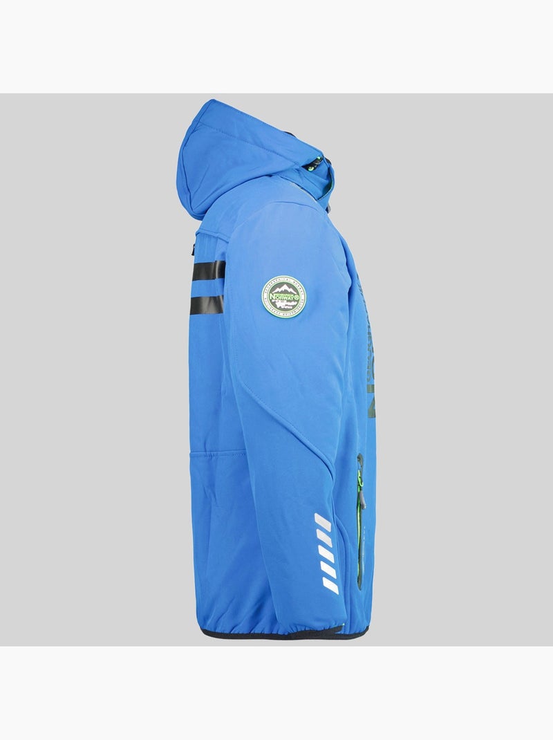 Veste softshell à capuche royaute – geographical norway Bleu Vert - Kiabi
