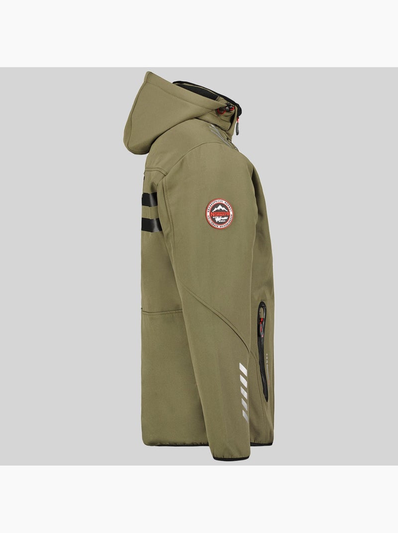 Veste softshell à capuche royaute – geographical norway Noir Kaki - Kiabi