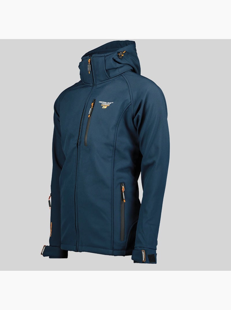 Veste softshell à capuche taboo – geographical norway Bleu marine - Kiabi