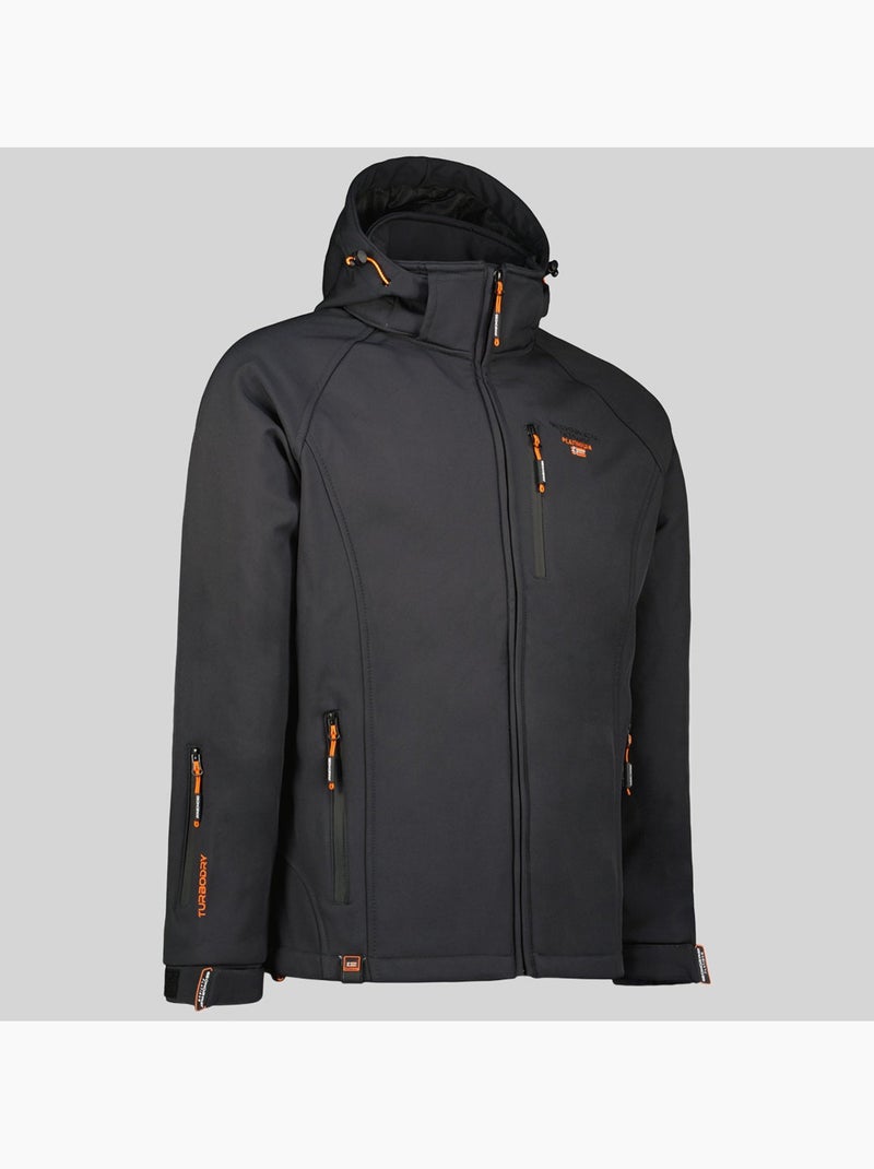 Veste softshell à capuche taboo – geographical norway Gris foncé - Kiabi
