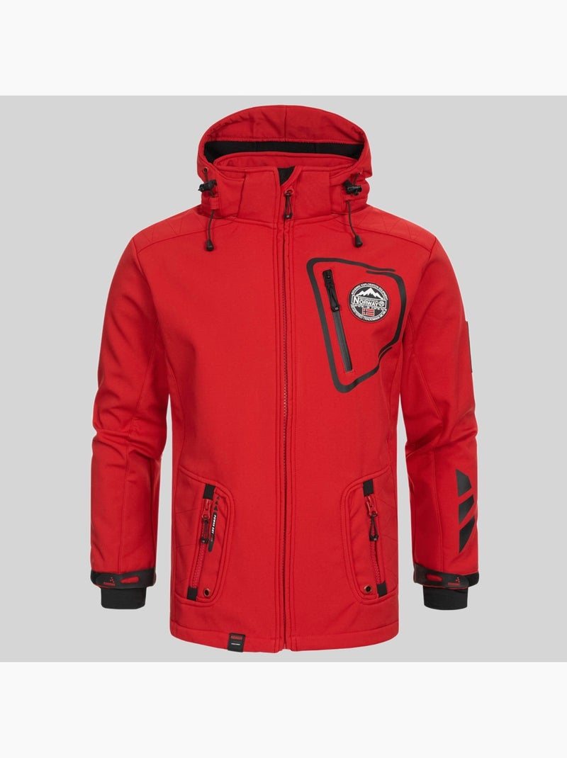 Veste softshell à capuche tacebook – geographical norway Bleu marine - Kiabi