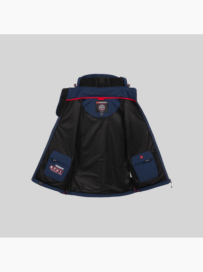 Veste softshell à capuche tacebook – geographical norway Bleu roi - Kiabi
