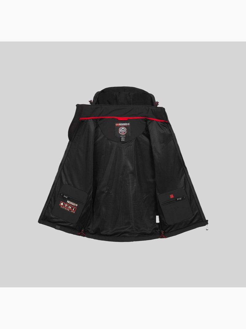 Veste softshell à capuche tacebook – geographical norway Bleu roi - Kiabi