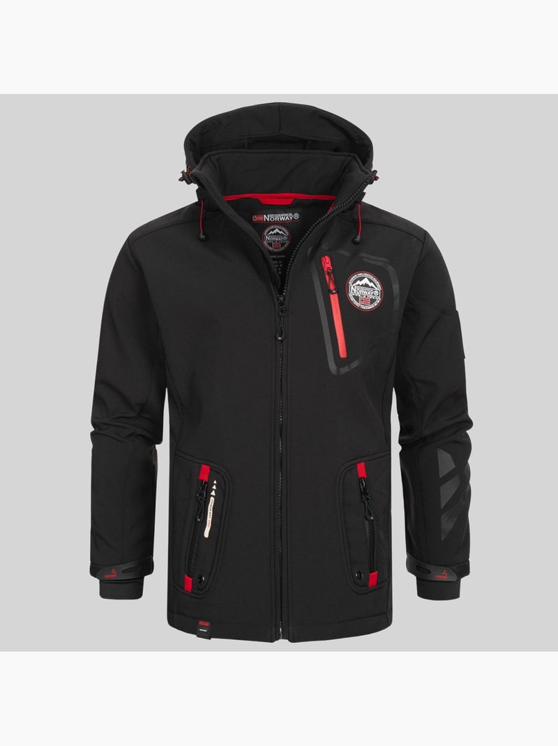 Veste softshell à capuche tacebook – geographical norway Gris foncé - Kiabi