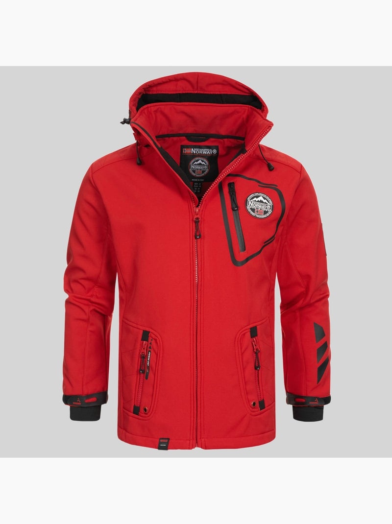Veste softshell à capuche tacebook – geographical norway Gris foncé - Kiabi