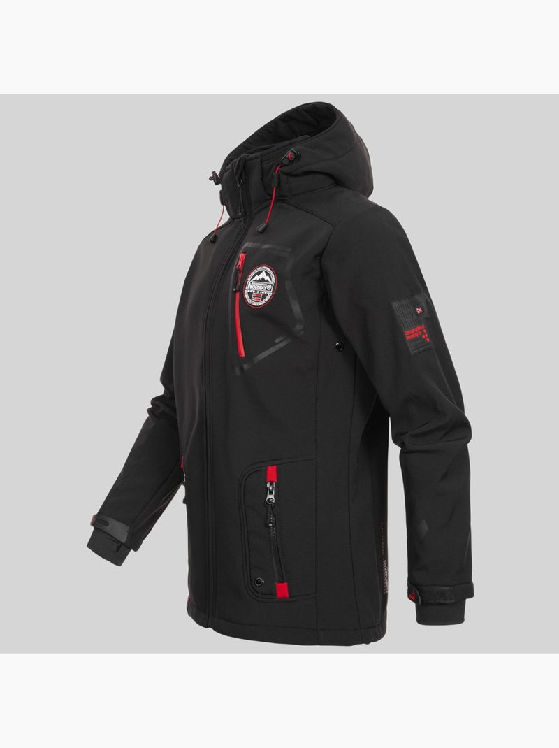 Veste softshell à capuche tacebook – geographical norway Noir - Kiabi