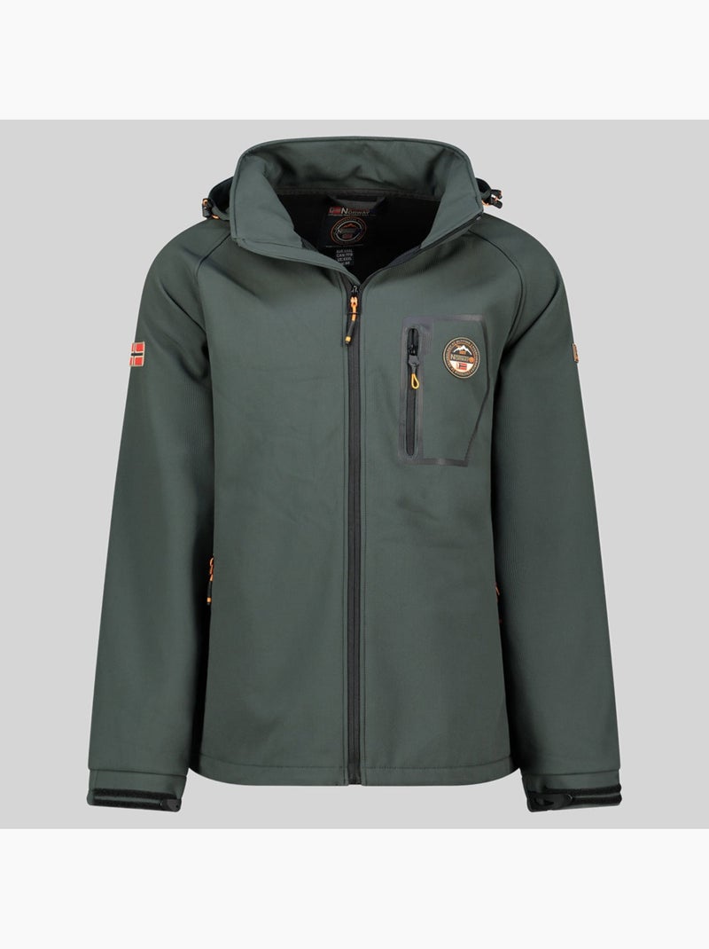 Veste softshell à capuche takable – geographical norway Gris foncé - Kiabi
