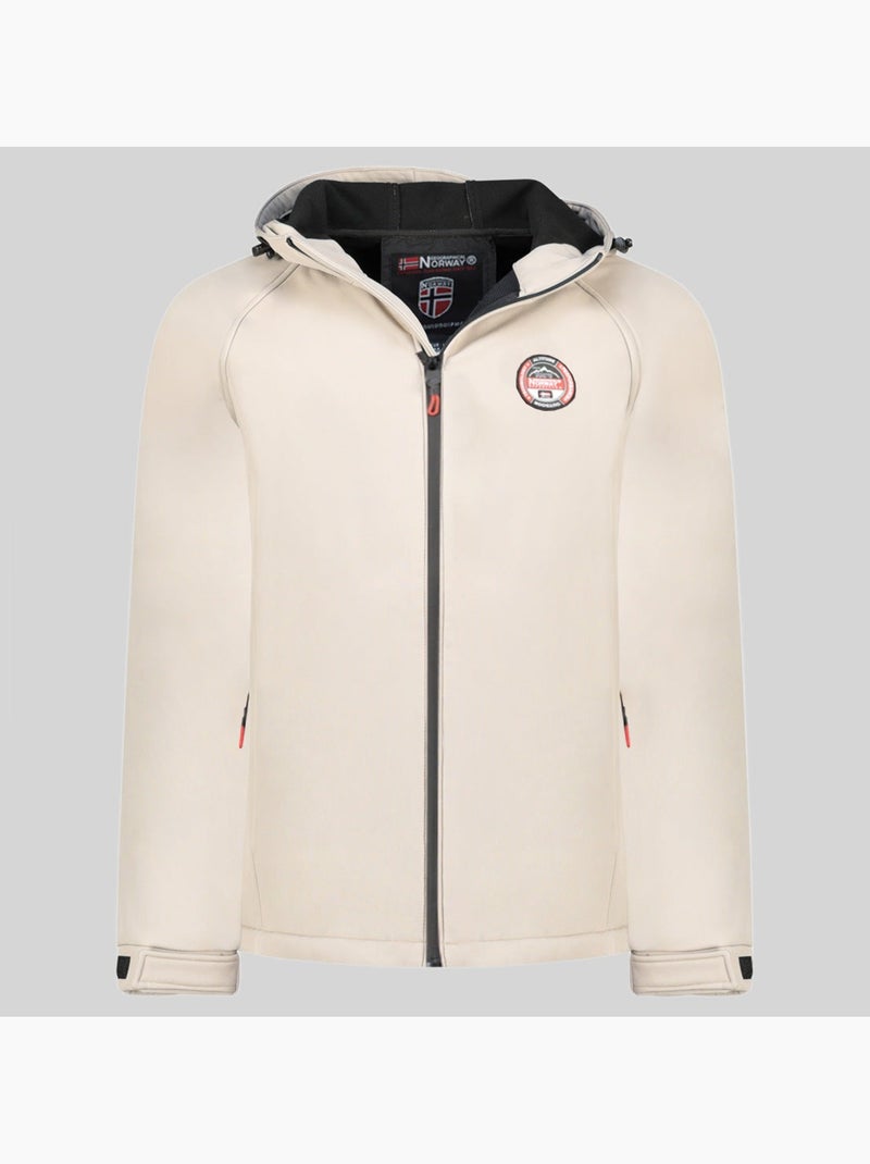 Veste softshell à capuche tamigobadge – geographical norway Beige - Kiabi