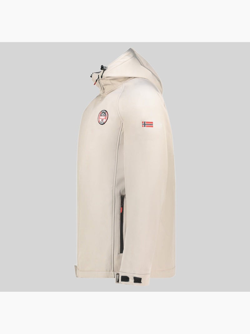 Veste softshell à capuche tamigobadge – geographical norway Beige - Kiabi