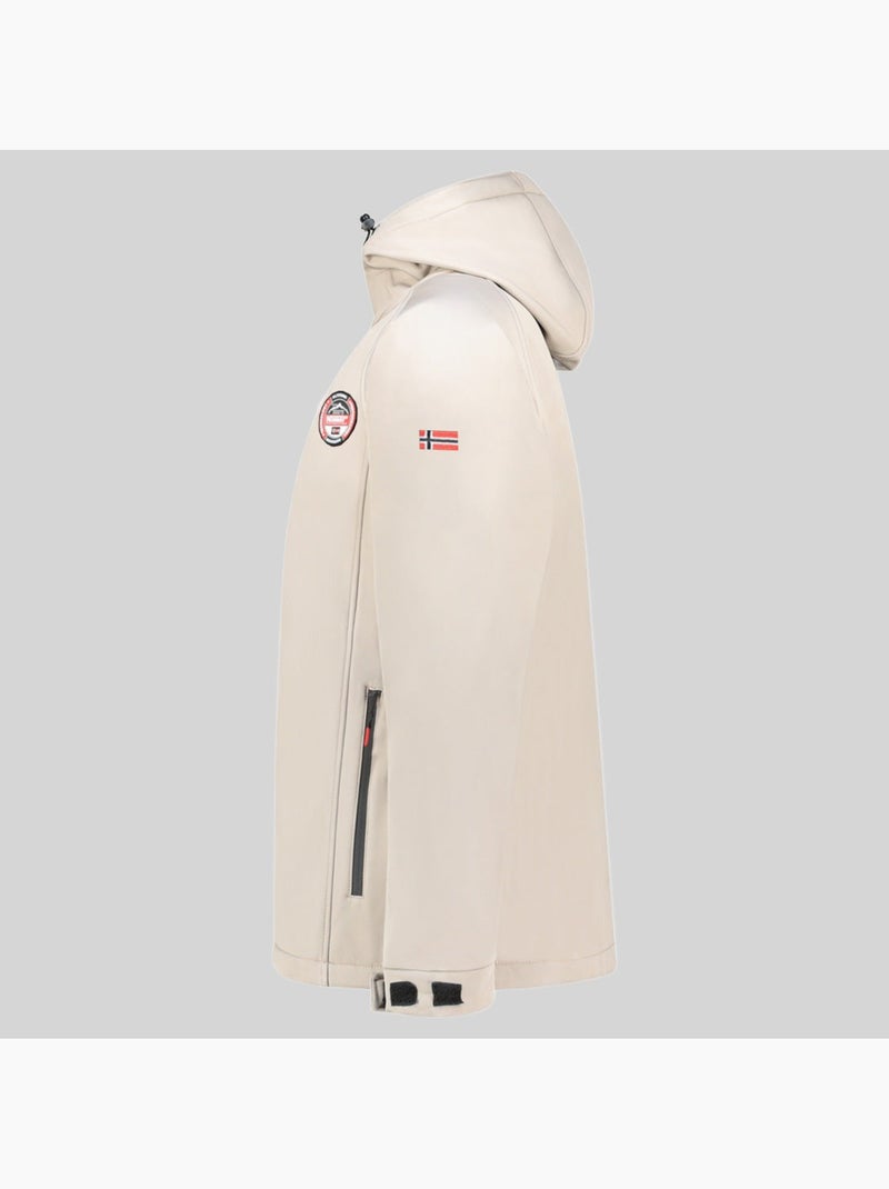 Veste softshell à capuche tamigobadge – geographical norway Beige - Kiabi