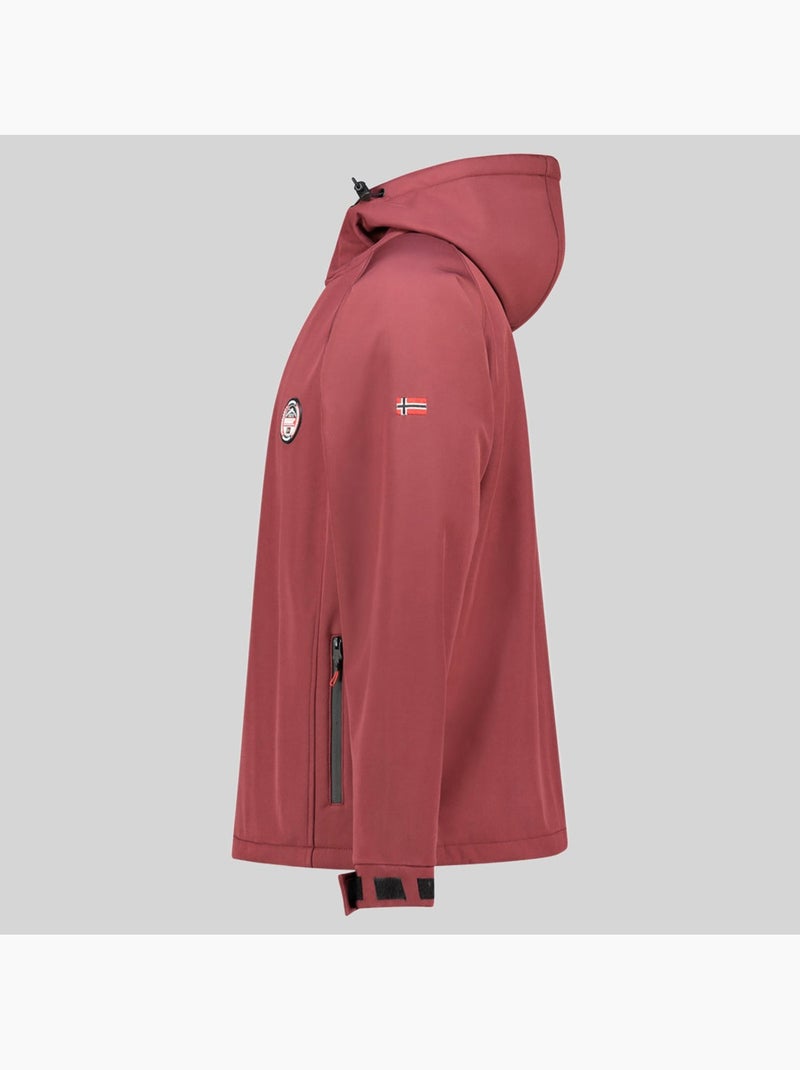 Veste softshell à capuche tamigobadge – geographical norway Bordeaux - Kiabi
