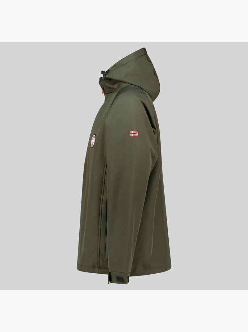 Veste softshell à capuche tamigobadge – geographical norway Kaki - Kiabi