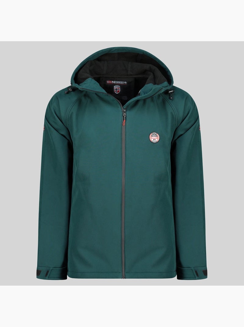 Veste softshell à capuche tamigobadge – geographical norway Vert foncé - Kiabi