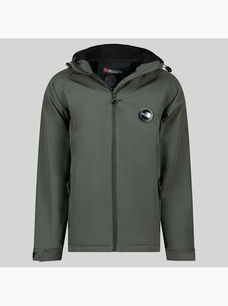 Veste softshell à capuche tamigoglass – geographical norway Gris foncé - Kiabi