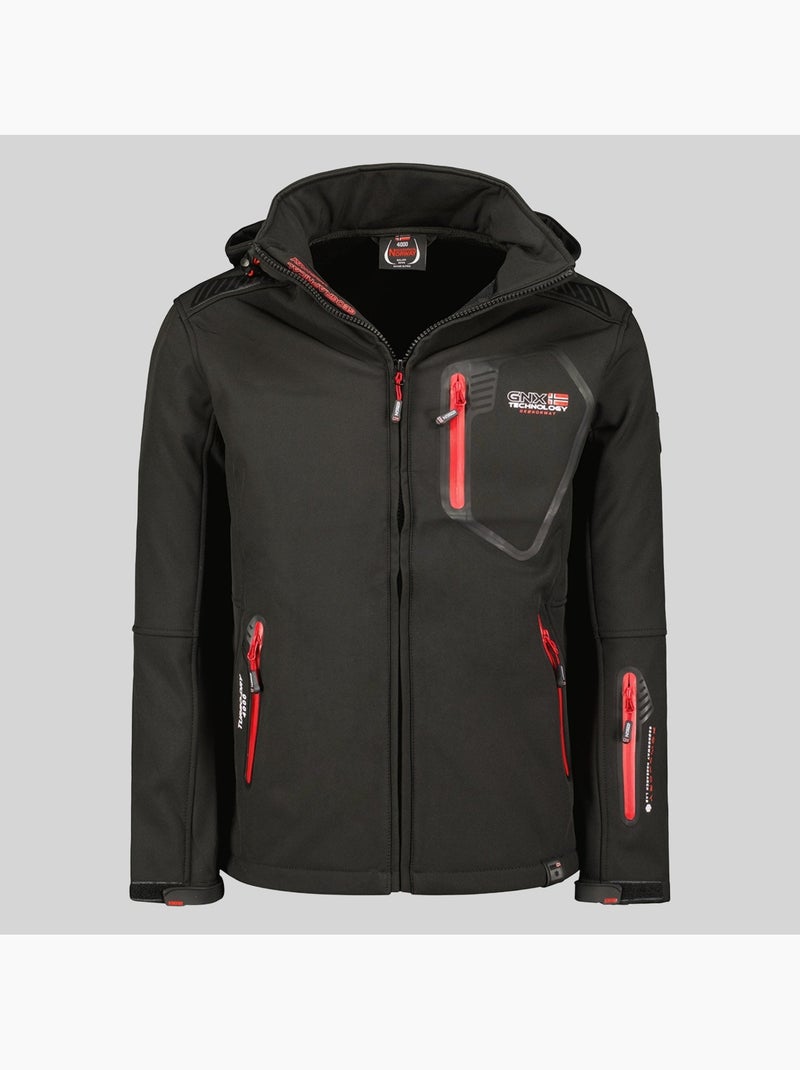 Veste softshell à capuche tanada – geographical norway Noir - Kiabi