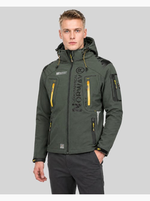 Veste softshell à capuche techno dark – geographical norway - Kiabi