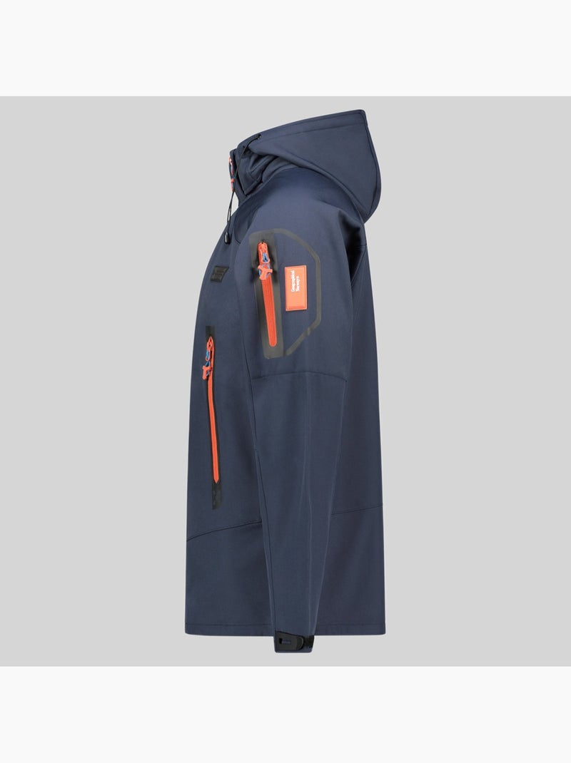 Veste softshell à capuche tezip – geographical norway Bleu marine - Kiabi