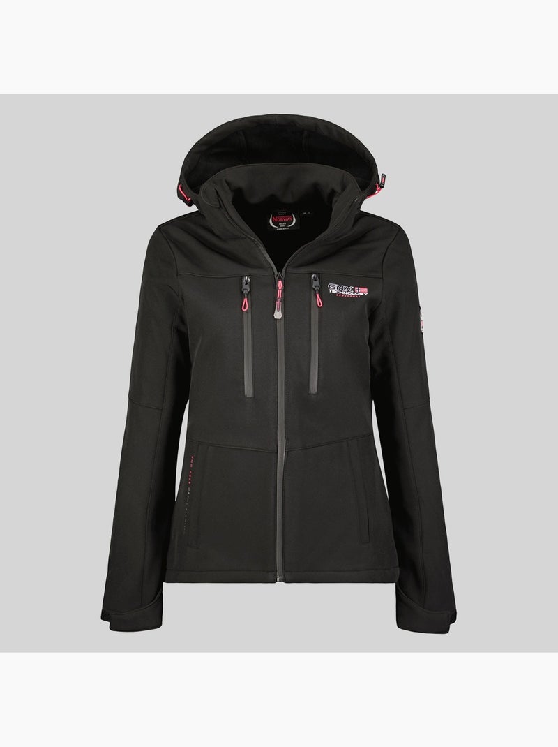 Veste softshell à capuche timmex – geographical norway Noir - Kiabi