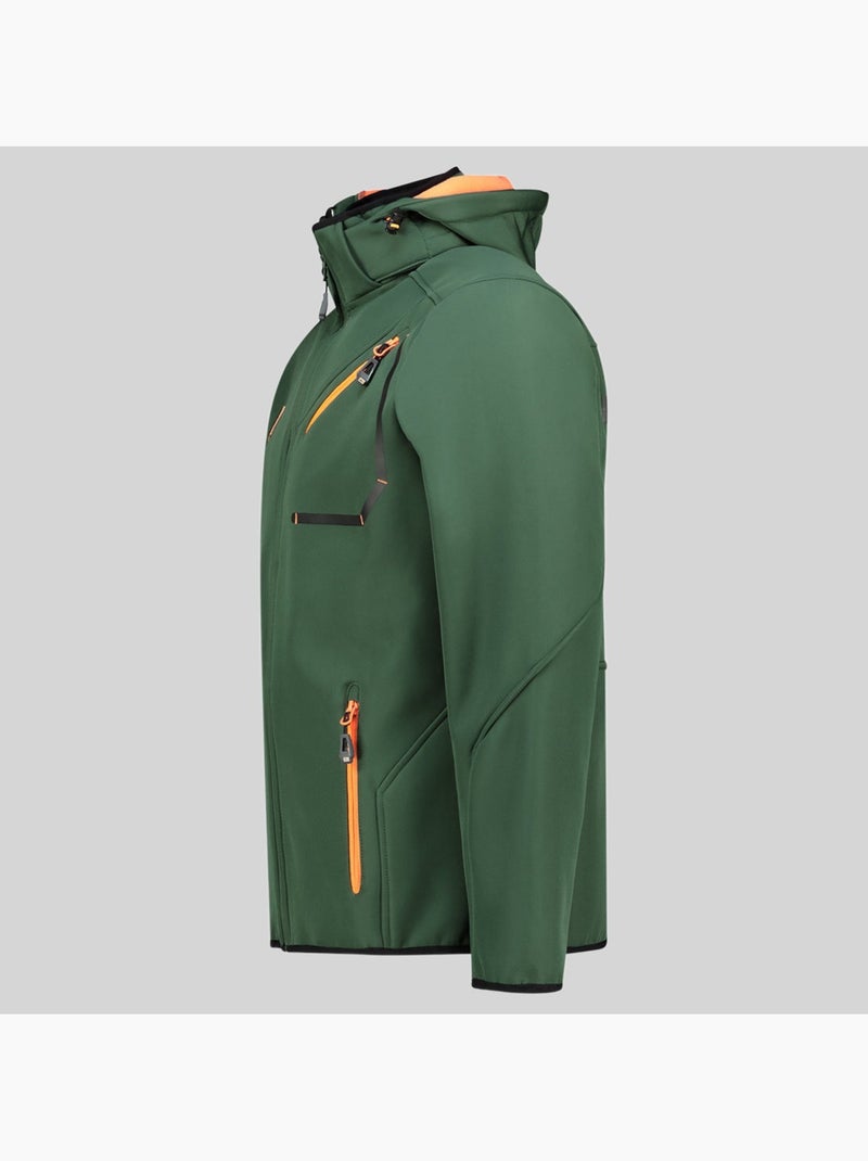 Veste softshell à capuche tramway – geographical norway Vert foncé - Kiabi