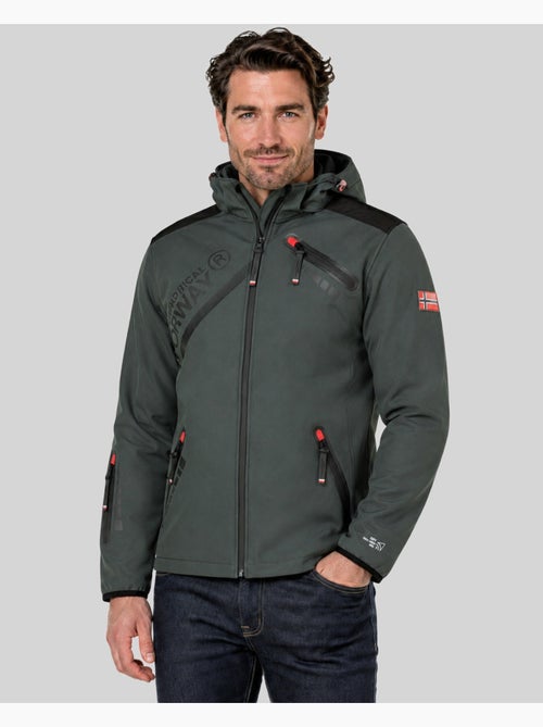 Veste softshell à capuche twopac – geographical norway - Kiabi