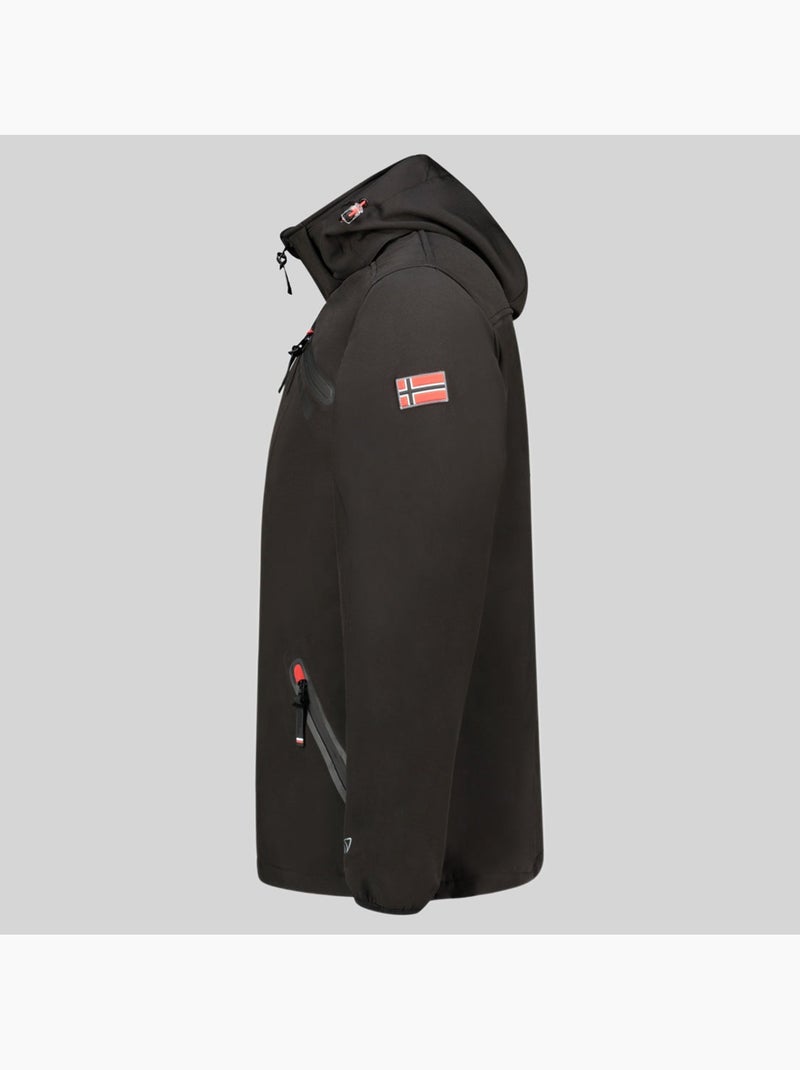 Veste softshell à capuche twopac – geographical norway Noir - Kiabi