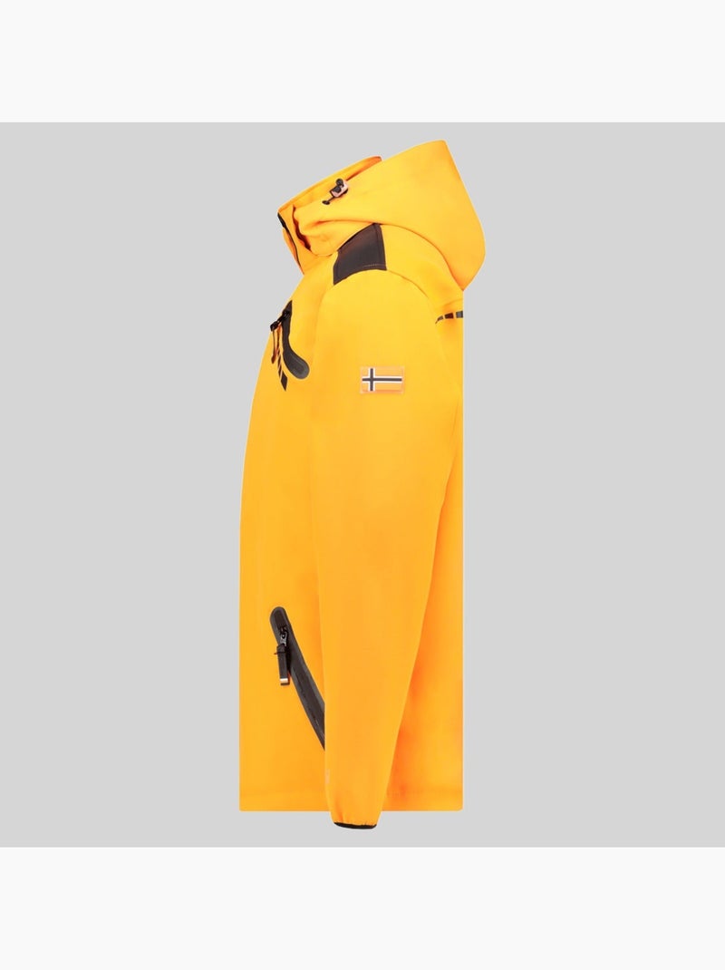 Veste softshell à capuche twopac – geographical norway Orange fluo - Kiabi