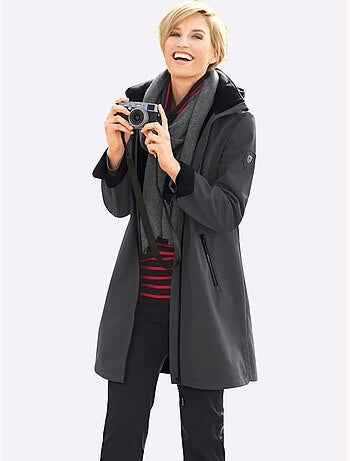 Veste Softshell Capuche Amovible Réglable En Largeur - Taille Courte - Witt