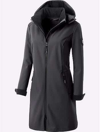 Veste Softshell Capuche Amovible Réglable En Largeur - Taille Courte - Witt