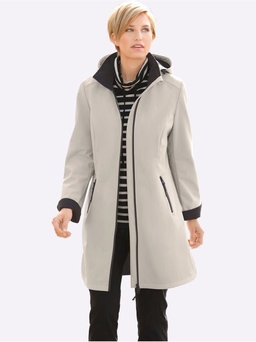 Veste Softshell Capuche Amovible Réglable En Largeur - Taille Courte - Witt - Kiabi Veste Softshell Capuche Amovible Réglable En Largeur - Taille Courte - Witt - Kiabi