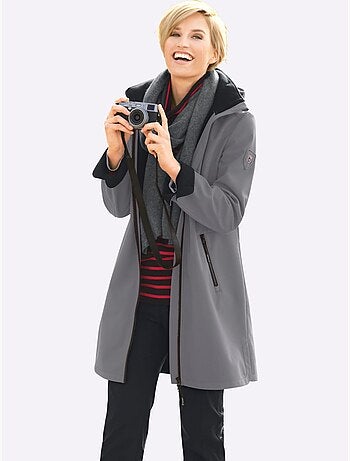 Veste Softshell Capuche Amovible Réglable En Largeur - Taille Courte - Witt