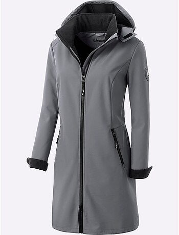 Veste Softshell Capuche Amovible Réglable En Largeur - Taille Courte - Witt