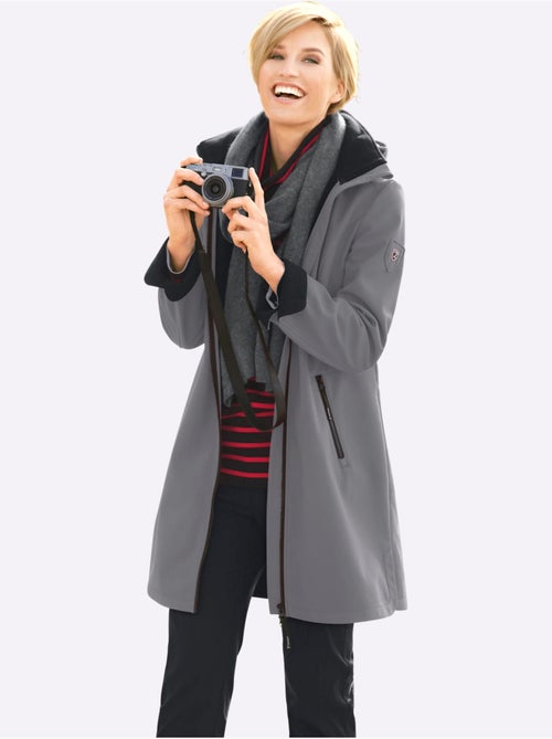 Veste Softshell Capuche Amovible Réglable En Largeur - Taille Courte - Witt - Kiabi Veste Softshell Capuche Amovible Réglable En Largeur - Taille Courte - Witt - Kiabi