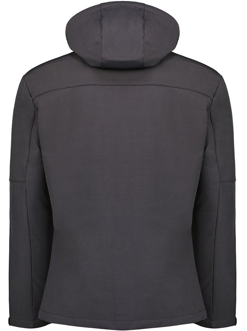 Veste softshell coupe-vent à capuche amovible timmexeak – canadian peak Bleu Noir - Kiabi