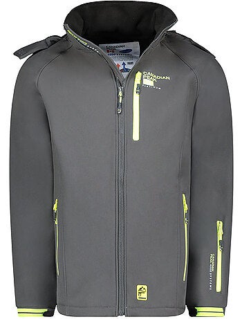 Veste softshell coupe-vent à capuche ritchoneak – canadian peak