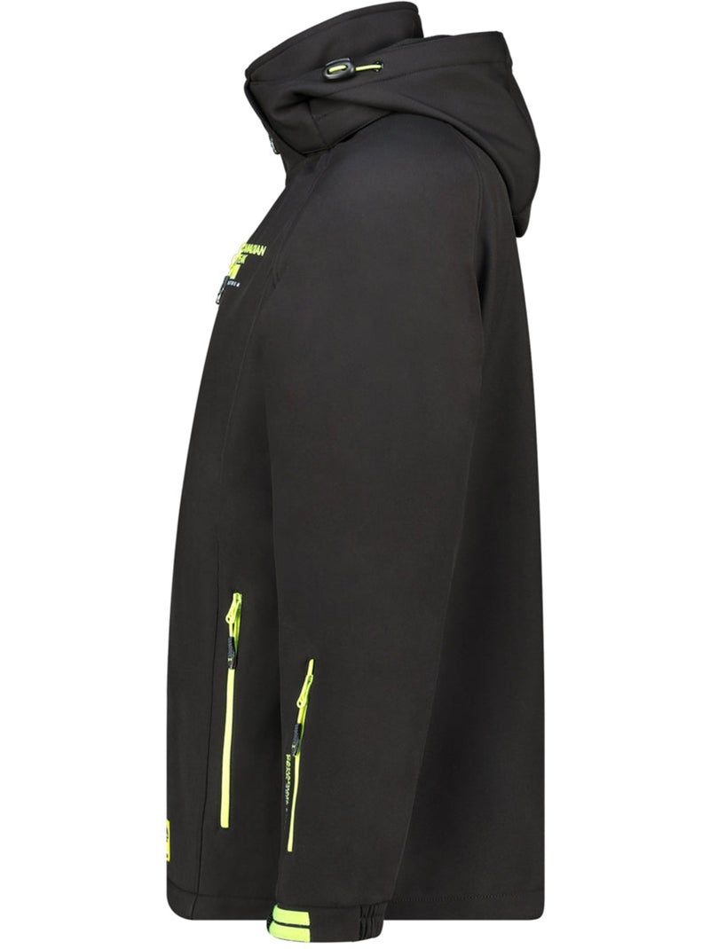 Veste softshell coupe-vent à capuche ritchoneak – canadian peak Noir - Kiabi