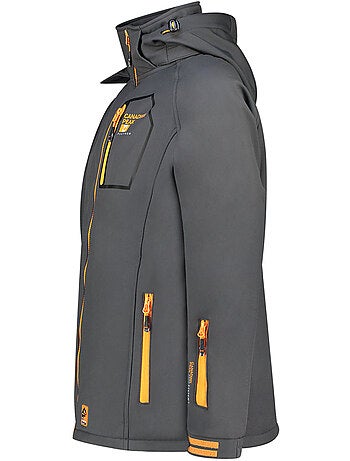 Veste softshell coupe-vent à capuche riziereak – canadian peak