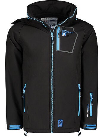 Veste softshell coupe-vent à capuche riziereak – canadian peak
