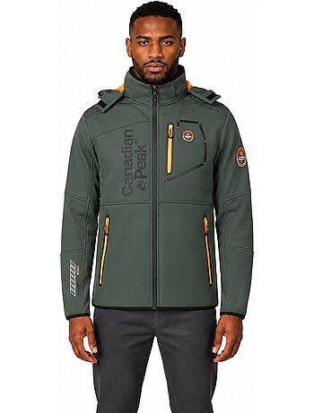 Veste softshell coupe-vent à capuche royauteak – canadian peak