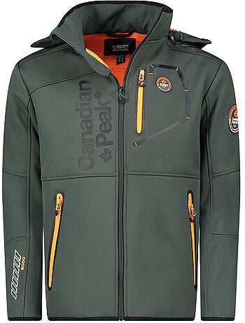 Veste softshell coupe-vent à capuche royauteak – canadian peak